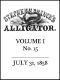 [Gutenberg 54894] • Stephen H. Branch's Alligator, Vol. 1 no. 15, July 31, 1858